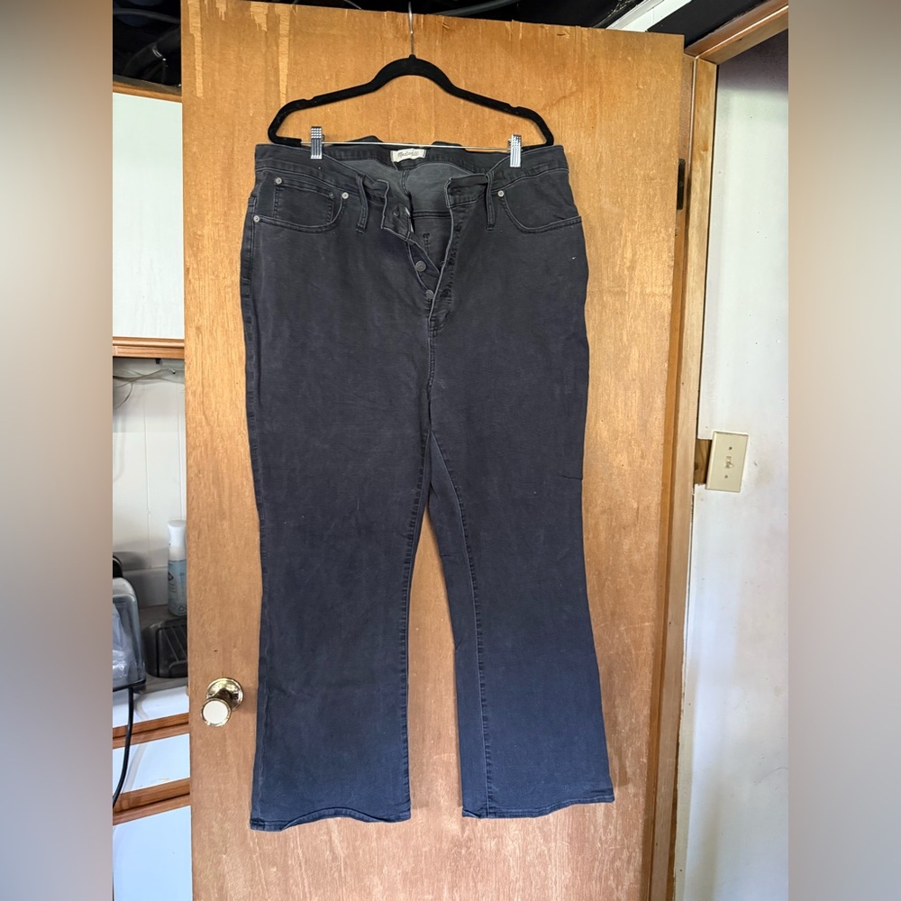Madewell Black Flare & Wide Leg Jeans